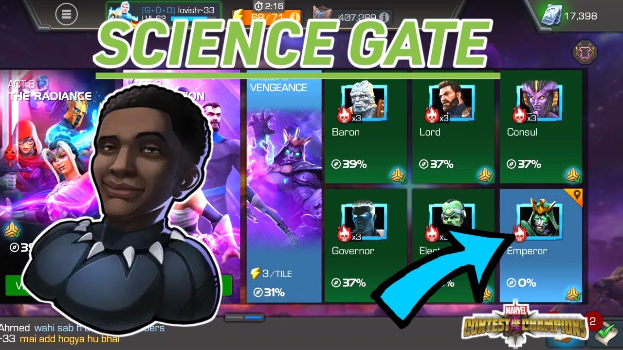 ACT 9.3.6 (Emperor) Science Gate path completion | MCOC GAMEPLAY IN HINDI|