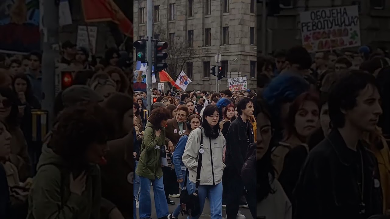 Studentski mar&scaron; do mesta NATO zločina, 24.03.2025