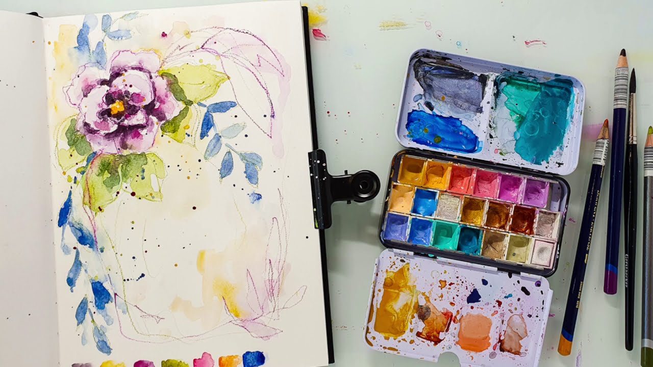 Aquarell Tutorial - Loose Flower