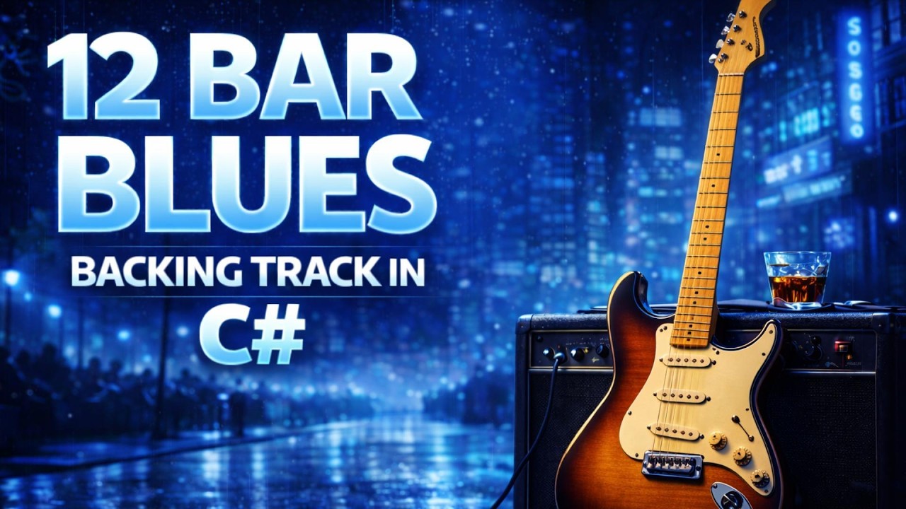 12 Bar Blues Backing Track in C# | Blues Guitar Jam