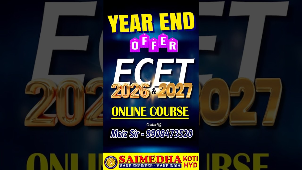 ECET-2026 и 2027 || ОНЛАЙН-КУРС || ПРЕДЛОЖЕНИЕ НА КОНЕЦ ГОДА || САЙМЕДХА КОТИ - ГИДР || 9246212138