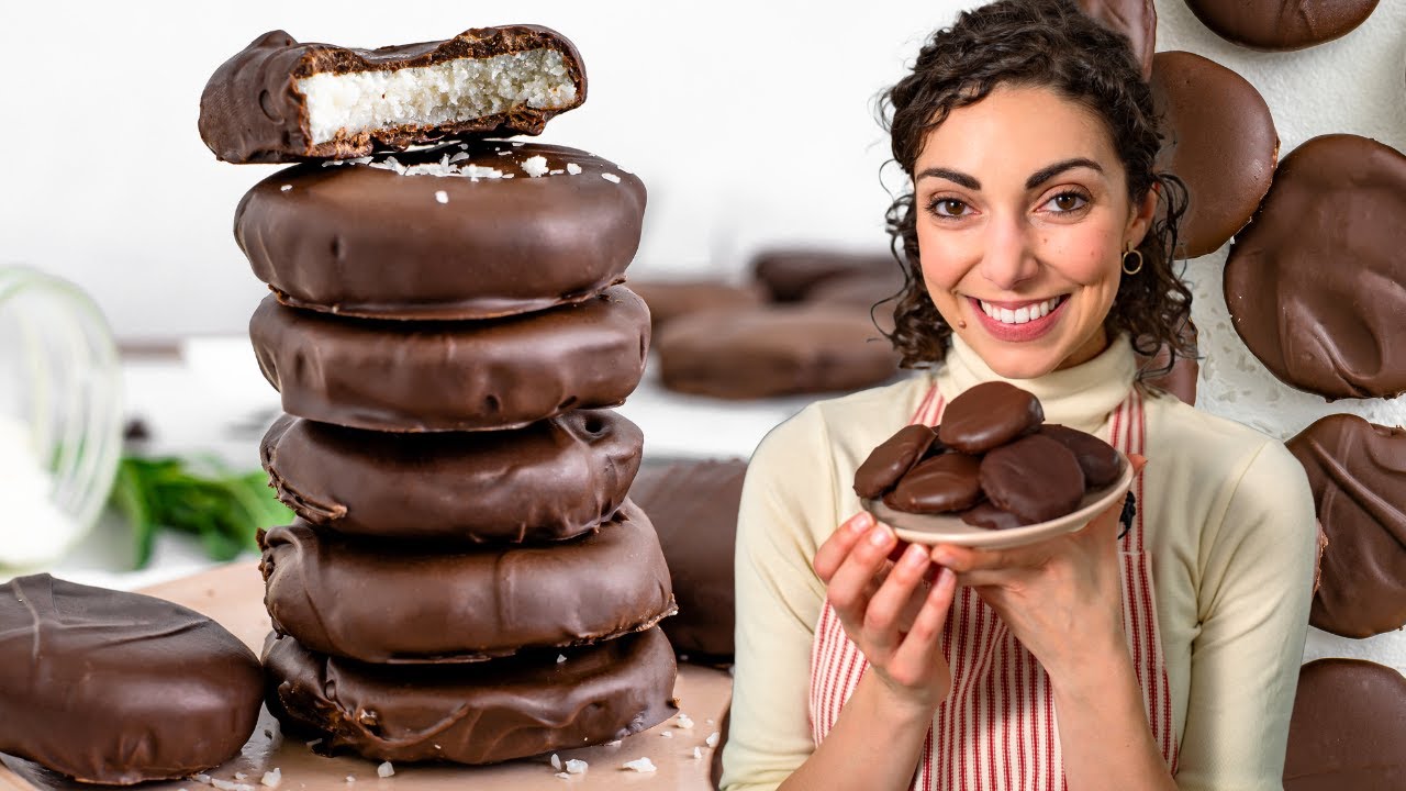 Vegan Peppermint Patties - 5 Ingredients & Less Sugar!