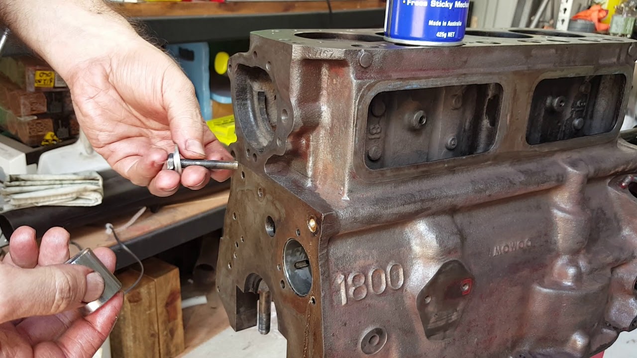 MGA/MGB Oil Gallery plug removal