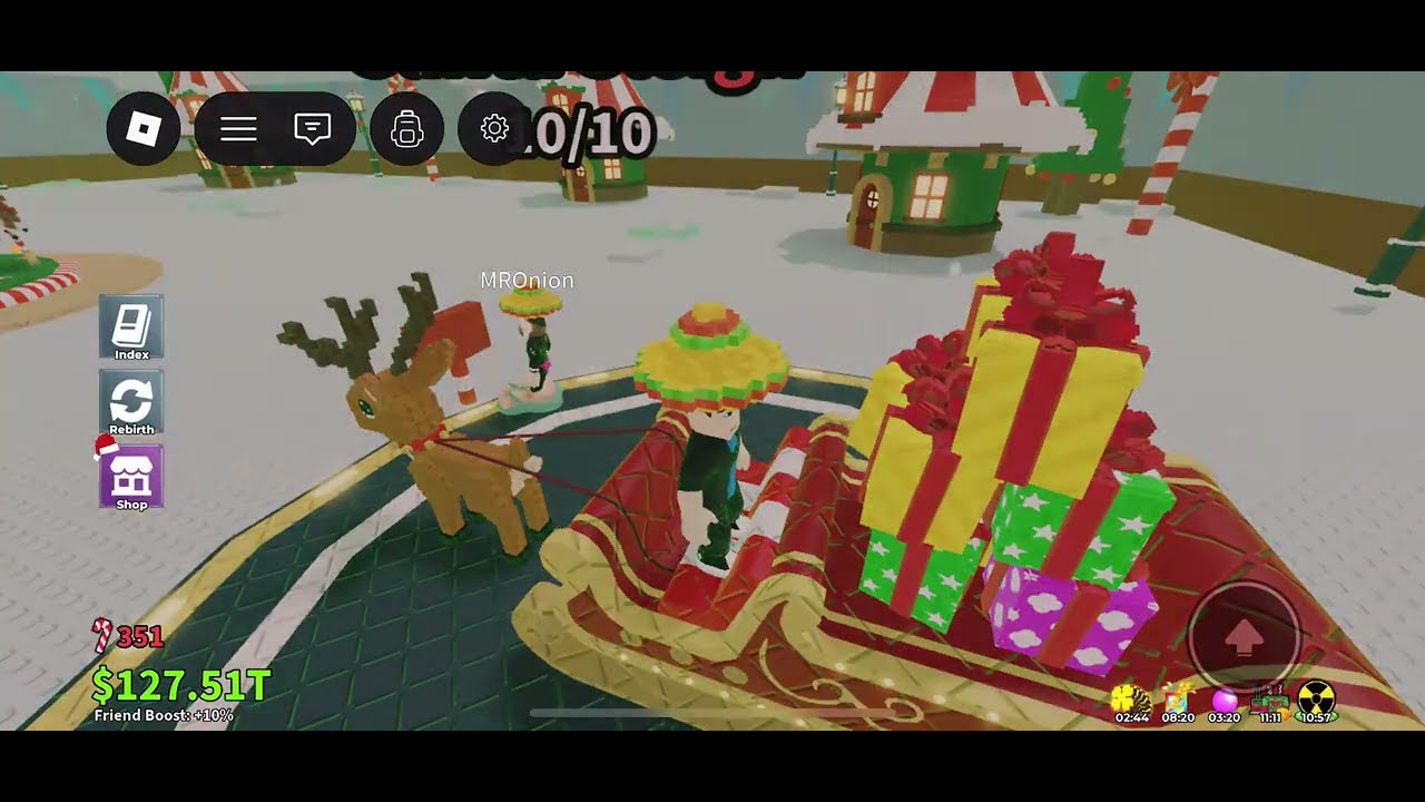 i play new chriistmas update in Steal a brainrot