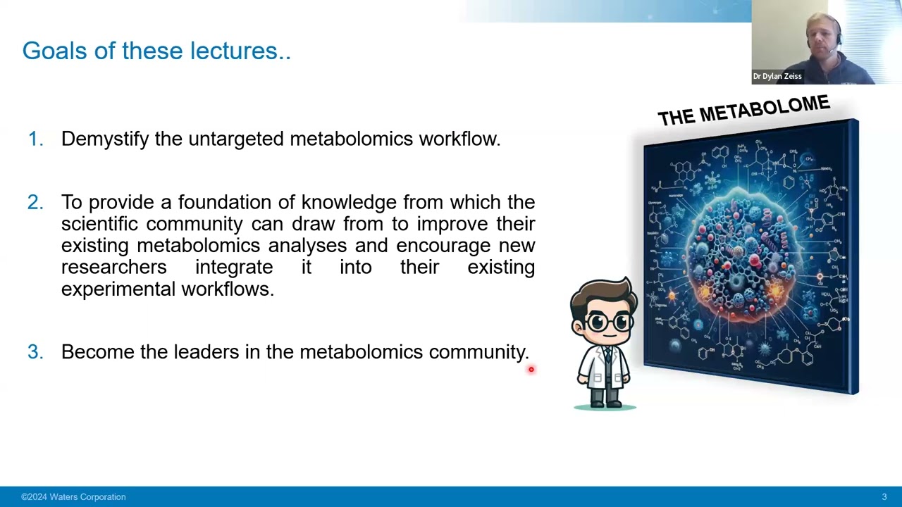 A Basic Metabolomics Strategy for Statistical Analysis and Metabolite Annotation (Dr Dylan Zeiss)