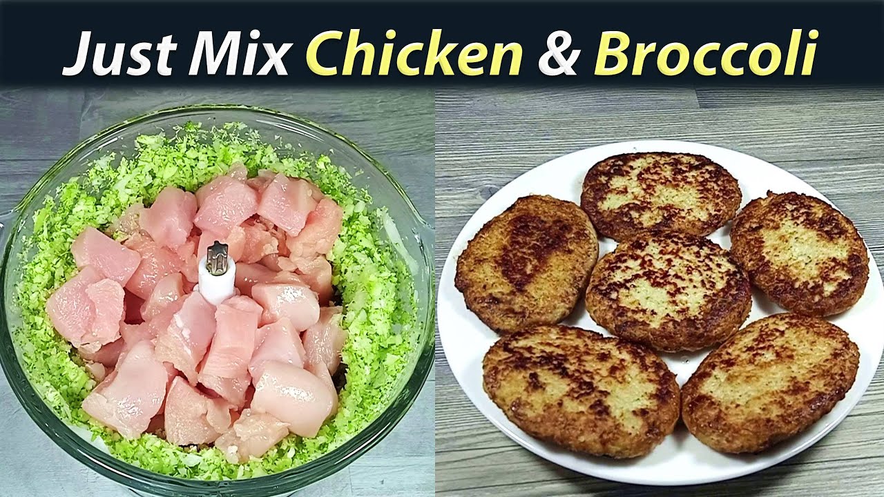These Keto Fritters are high in Protein & Fiber – Cheap & Easy Recipe – Just Chicken & Broccoli
