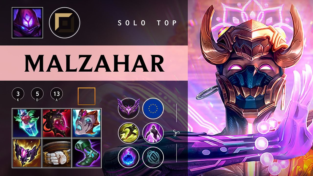 Malzahar Top vs Jayce - EUW Master Patch 26.02