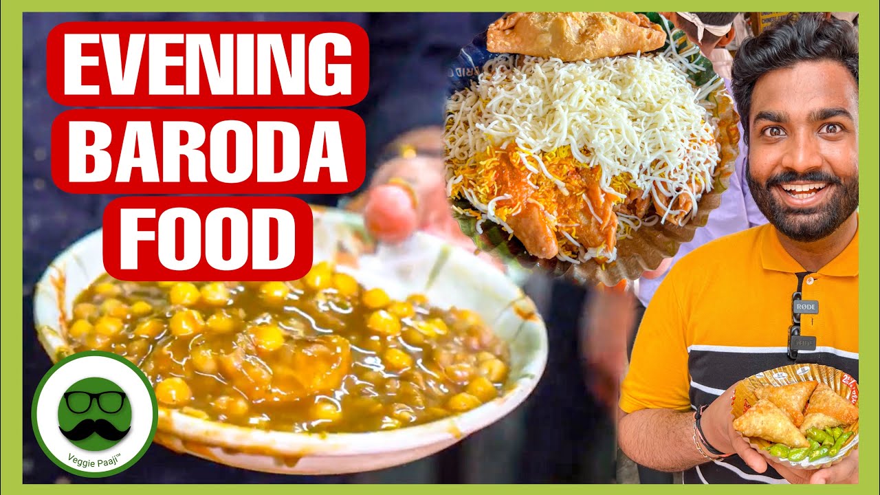 Evening Street Food in Vadodara | Collegian Ghugra, Dayal Pattice & More | Veggie Paaji