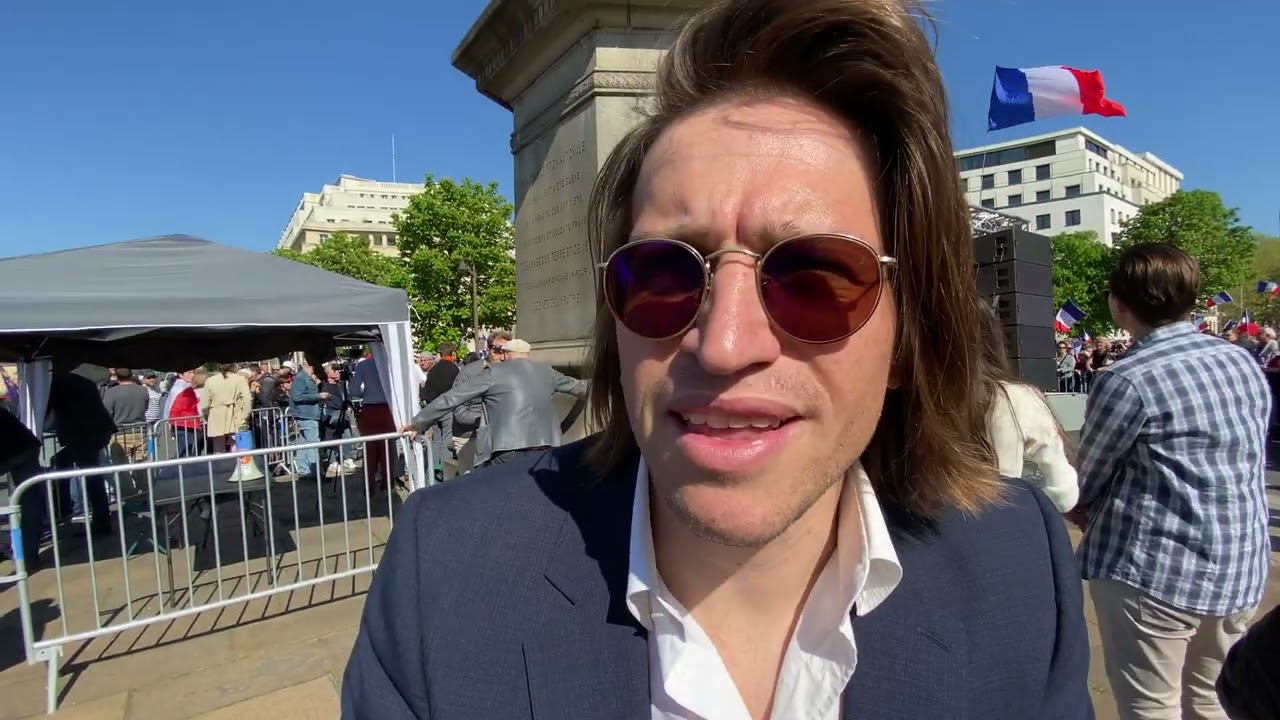 Mickaël Vendetta à la manifestation STOP MACRON (16 avril 2022 Parisalem)
