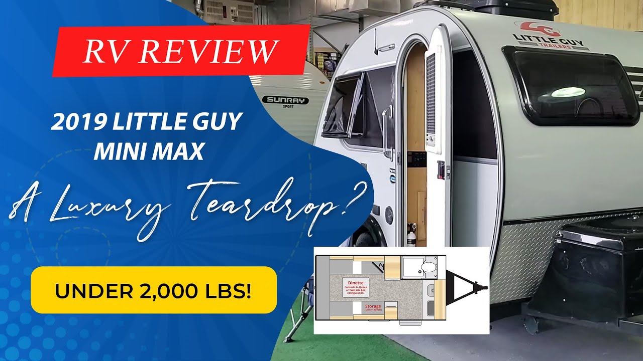 2019 Little Guy Max Teardrop Camper With a Queen Bed & Bathroom!