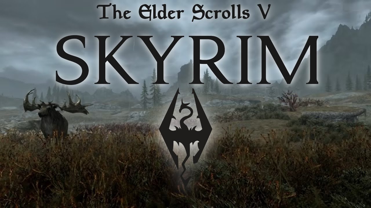 It's a Stormy Afternoon Outside Whiterun - Skyrim Rain & Music Ambience