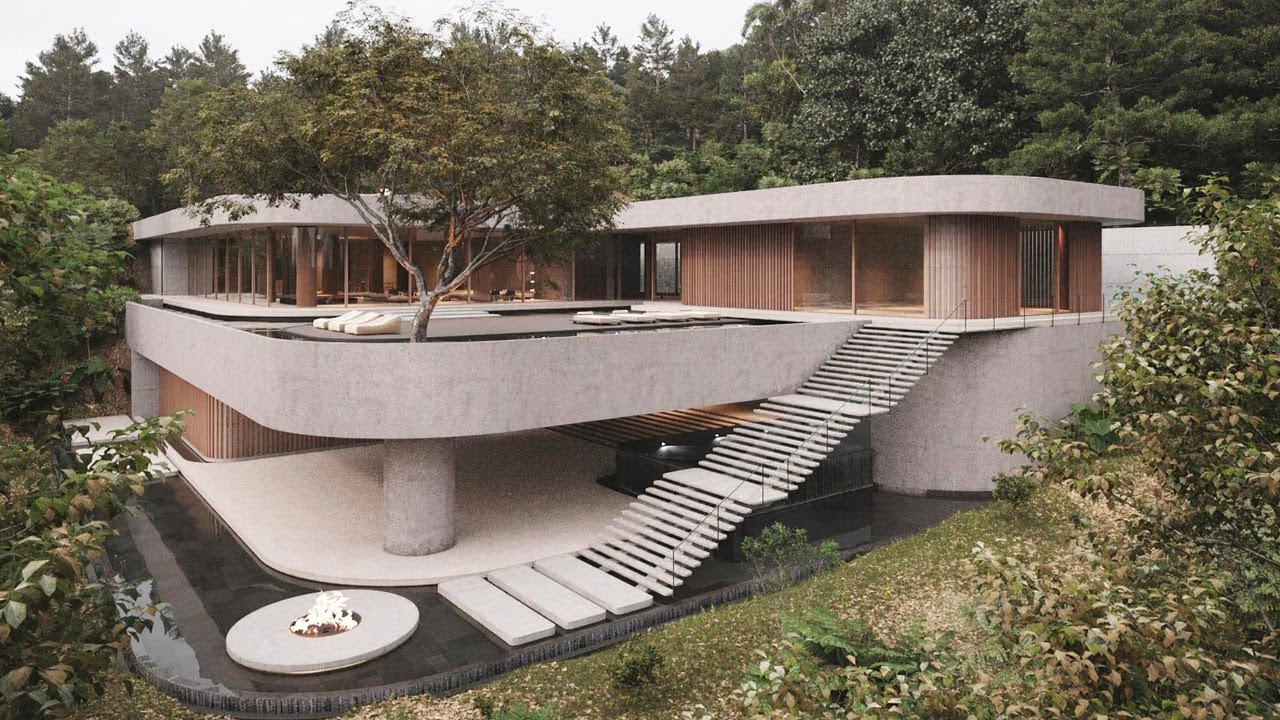 A Tranquil Jungle House That Incorporates Japanese Ethos