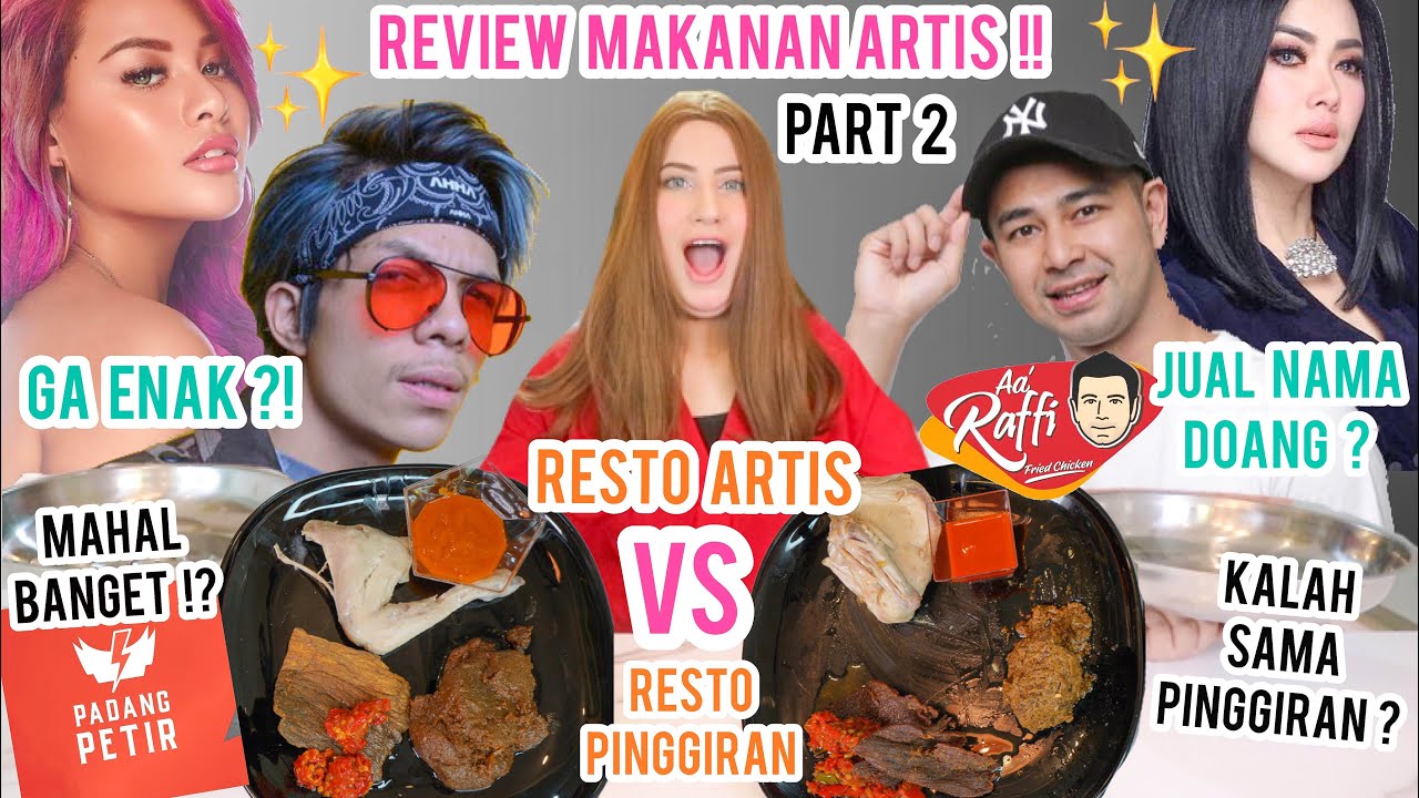 MUKBANG + REVIEW Restoran ARTIS, YOUTUBER, SELEBGRAM ! PART 2 :  Battle dengan makanan pinggiran