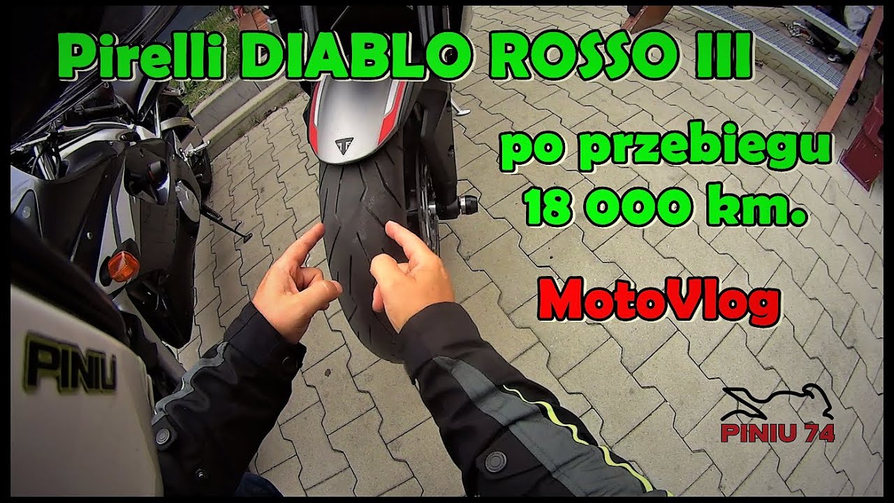 Pirelli Diablo Rosso III po przejechaniu 18 000km | Triumph Street Triple 765R | MotoVlog