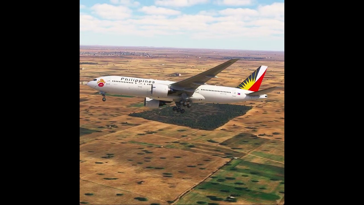 Impossible Landing!!! Amazing View before the Plane Landing eps.548