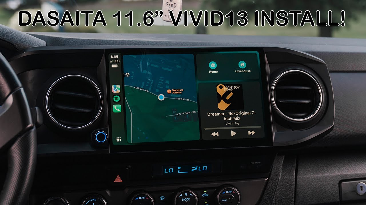 Dasaita Vivid13 Head Unit Review + Install | 3G Tacoma Wireless CarPlay Upgrade