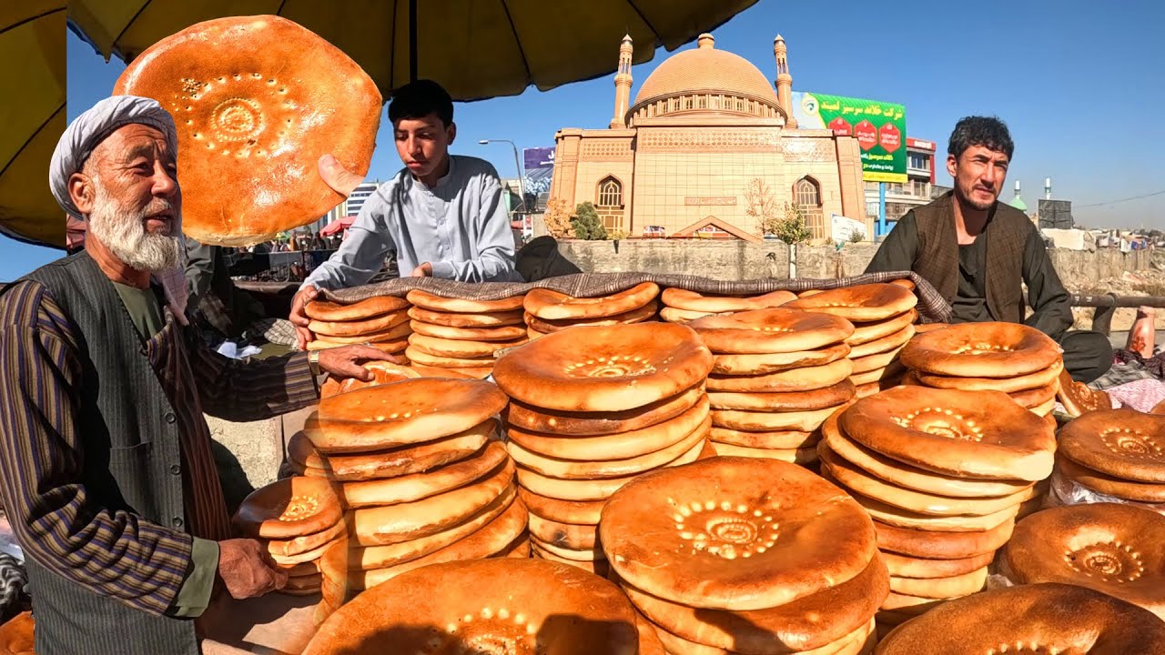 Unreal Kabul Street Breakfast at Pole Khishte | Fresh Bread & Local Afghan Flavors | Delicious food