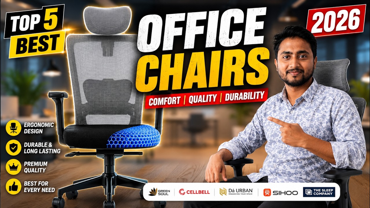 Top 5 Best Office Chair in 2026 ⚡Best Comfortable Chairs  | Best Ergonomic Chair in 2026