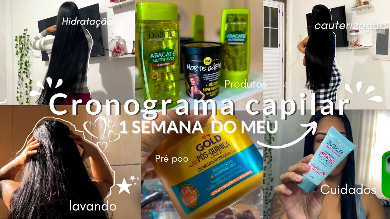 1 Semana de Cronograma Capilar | cuidados com o meu cabelo por uma semana ✨