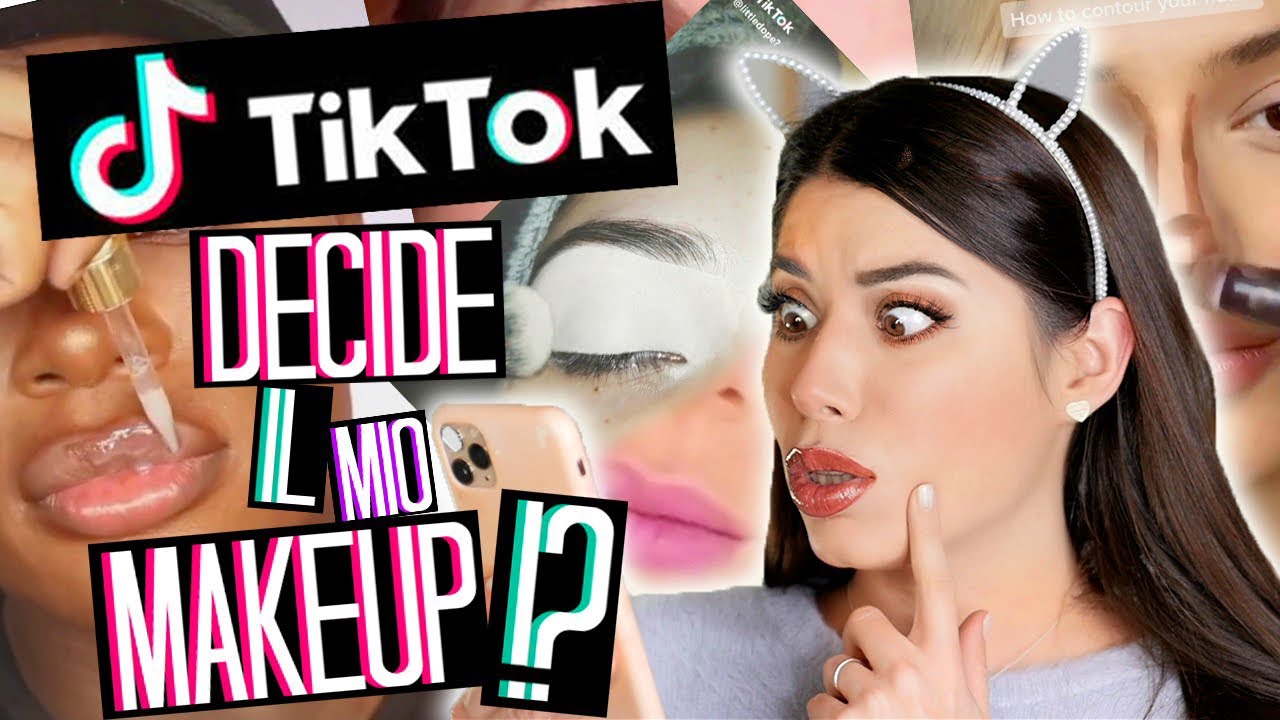 TIK TOK DECIDE IL MIO MAKEUP?! SEGUO I TUTORIAL MAKEUP DI TIK TOK 😱 | Adriana Spink