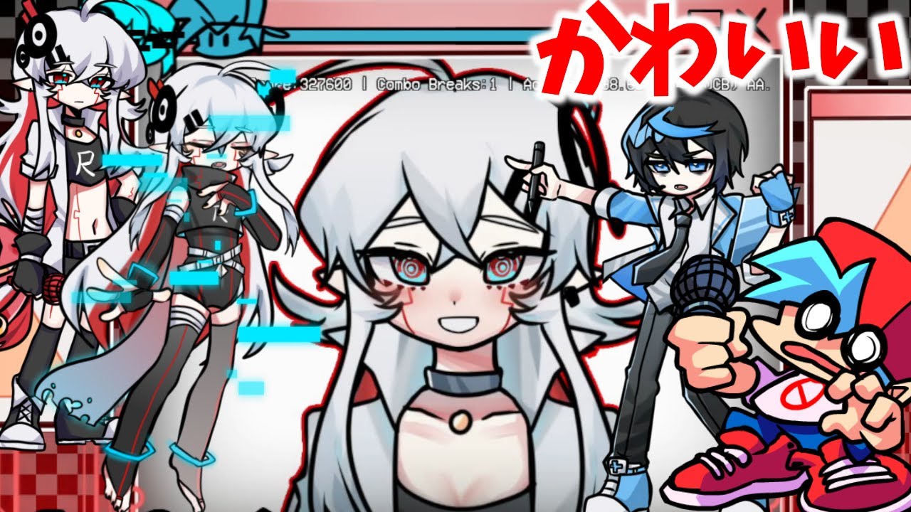 【FNF】このModのキャラがかわいすぎるｗｗｗ【フライデーナイトファンキン/V.S. Virus R Mod】
