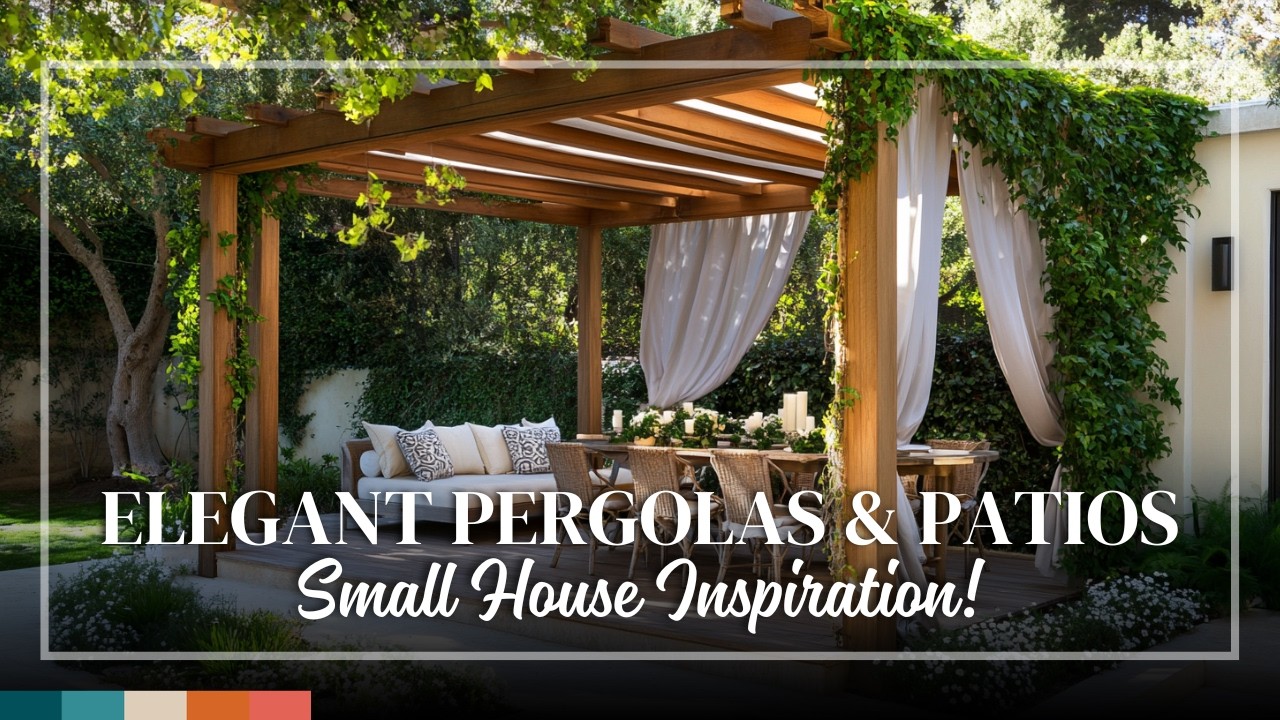 Mediterranean Outdoor Space Ideas: Elegant Small House Courtyards, Patios & Pergolas