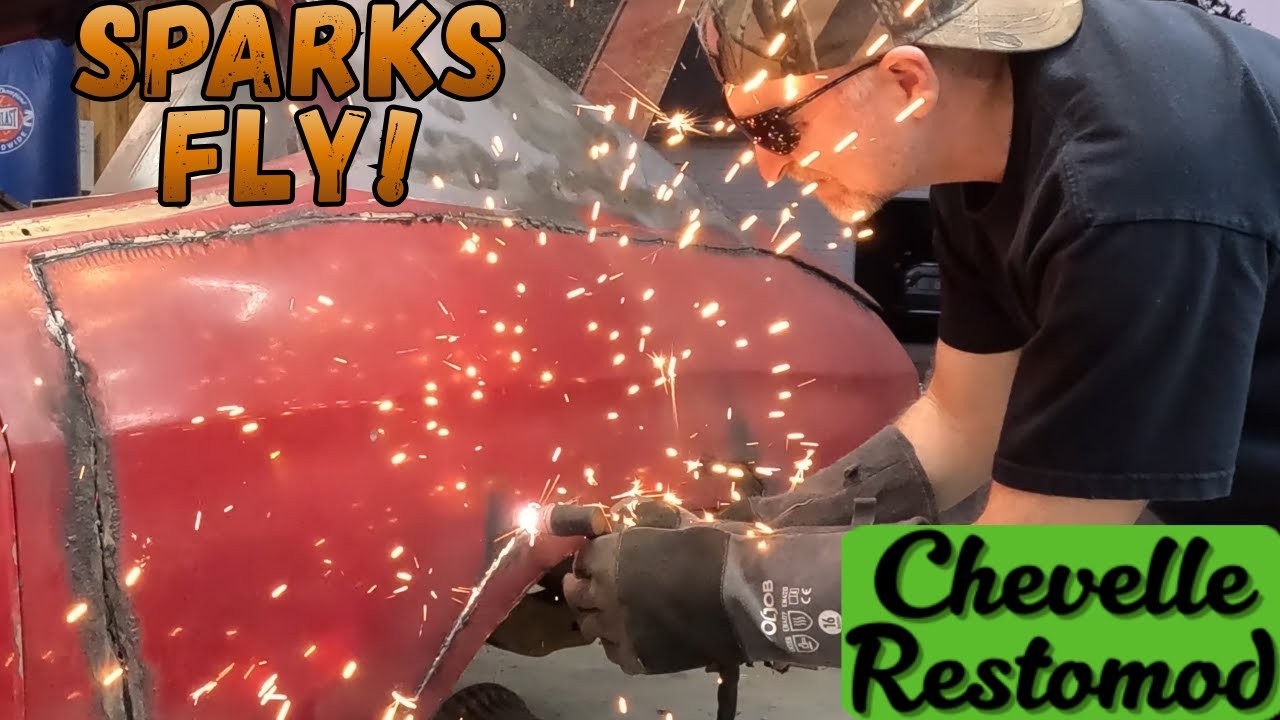 Plasma Cutting Quarter Panels, Shocking Surprise Underneath! - Chevelle DIY Restomod Ep 28