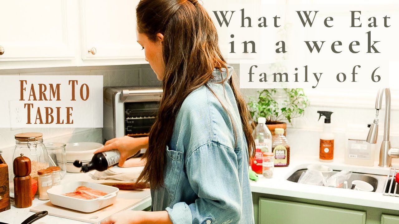 What We Eat In a Week from the Farmers Market and Garden 🍅🧅| FAMILY OF 6