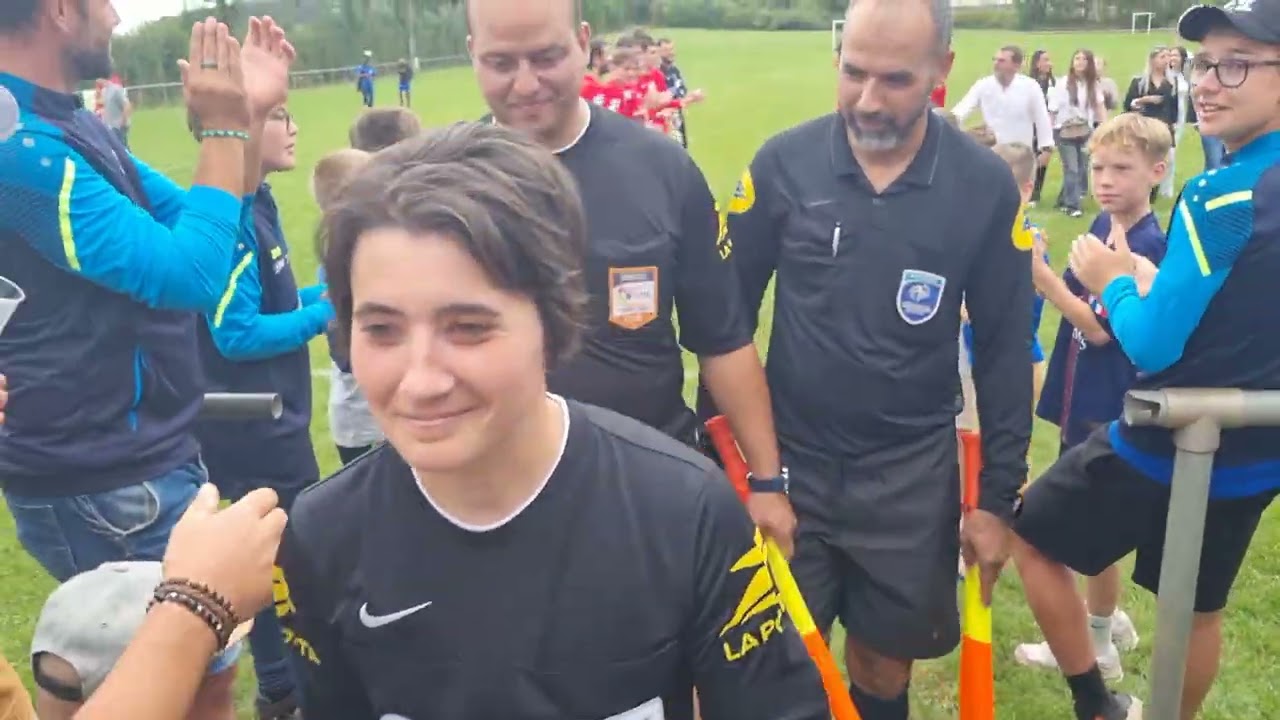 Sombernon-Gissey - FC Gueugnon coupe de France 2ème tour - Haie d'honneur des jeunes.