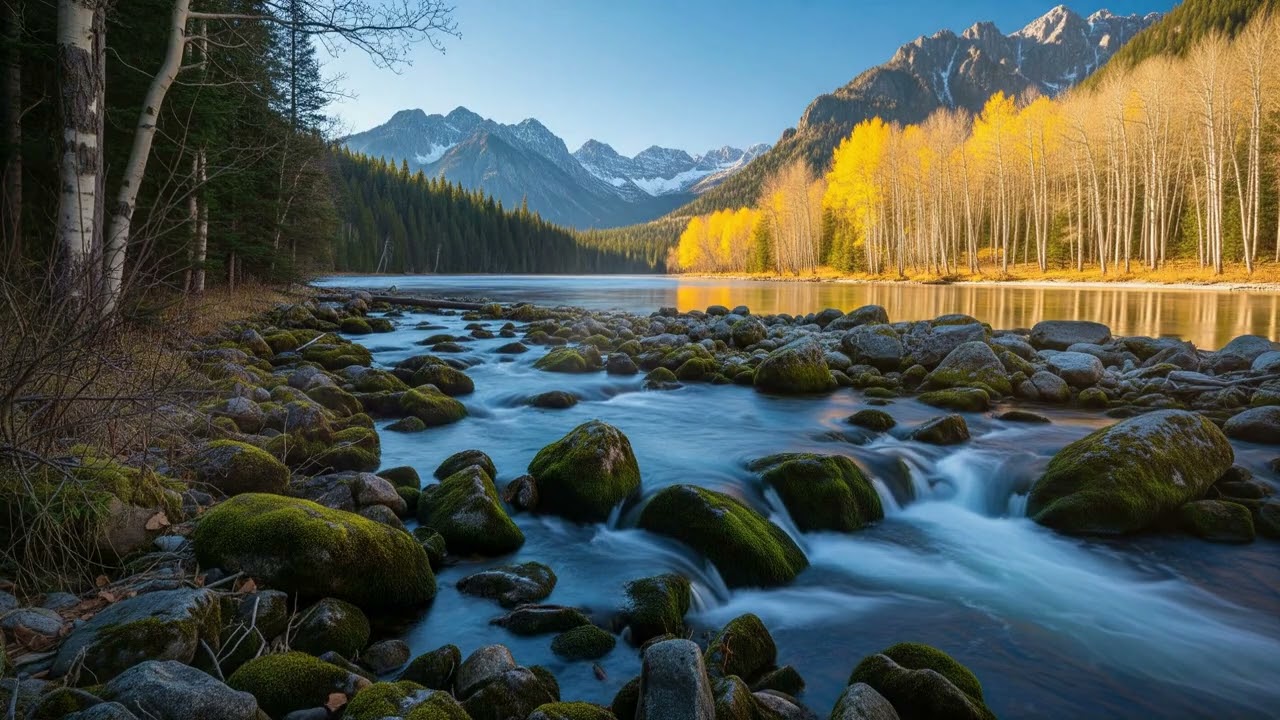 Whispers of Winter: A Majestic Stream in Nature