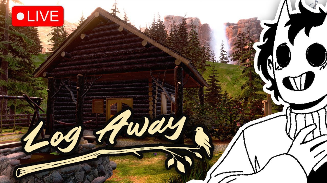 🍁 Trying Out NEW Cozy Cabincore Building Sim! - Log Away First Look Livestream