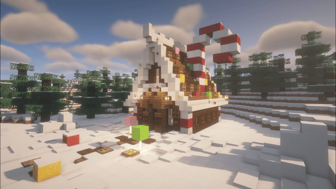 [Minecraft 1.20] How to build a Gingerbread House / Christmas House Tutorial 🎁🎄