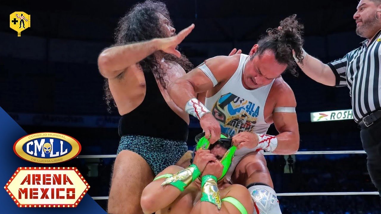 Volador Jr., Bárbaro Cavernario y Stuka Jr. vencen a Neón, Xelhua y Esfinge | CMLL 