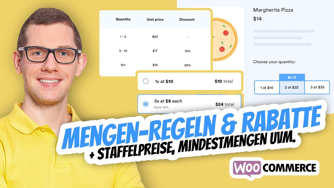 Das beste Plugin für WooCommerce Mengenrabatte ➕ Bestellmengen ➕ Regeln 💯 Staffelpreise Rabatte ✅