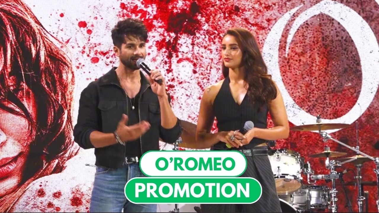 Shahid Kapoor & Tripti Dimri At Kala Ghoda To Promote Upcoming Movie O’Romeo