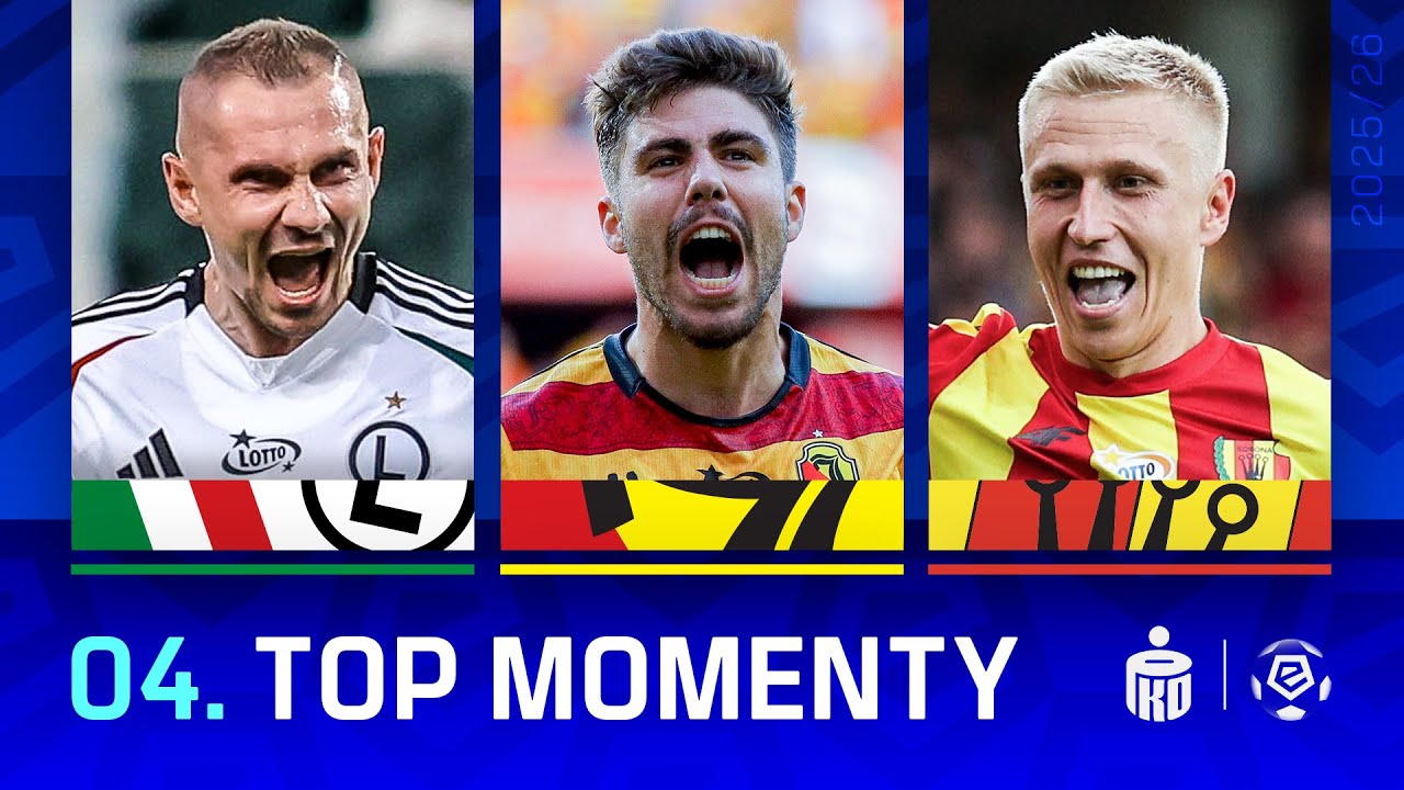 Wszystkie gole 4. kolejki | Szalone mecze, piękne bramki | Top Momenty | Ekstraklasa 2025/26