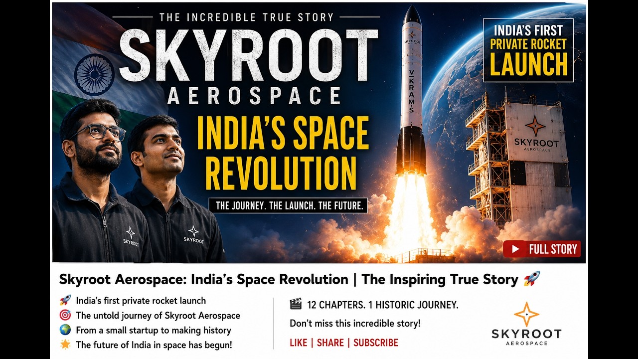 INDIA'S PRIVATE SPACE REVOLUTION #Skyroot #SkyrootAerospace #VikramS #RocketLaunch #ISRO#IndianSpace