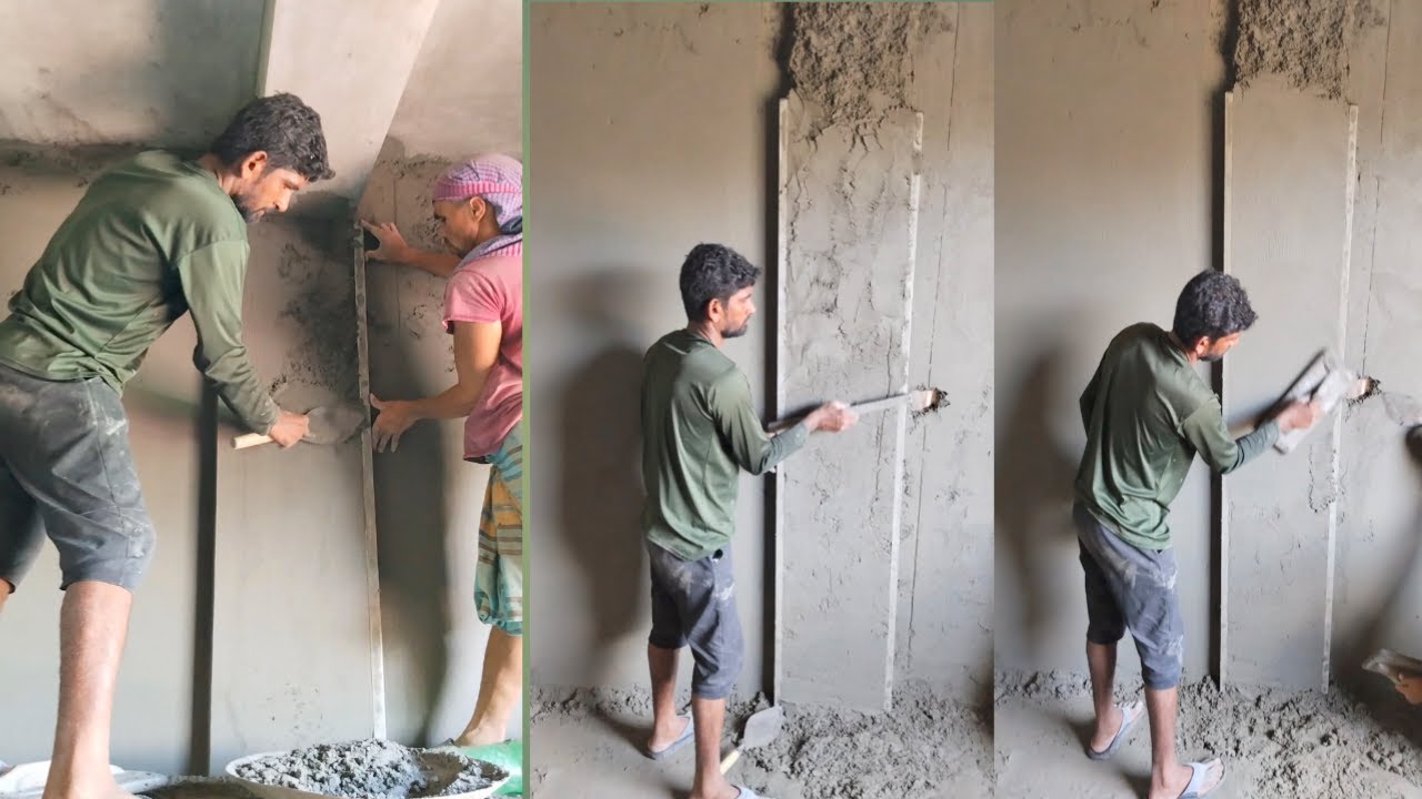 পিলার প্লাস্টার করার সঠিক নিয়ম | Correct rules for plastering pillar and quick plastering techniques