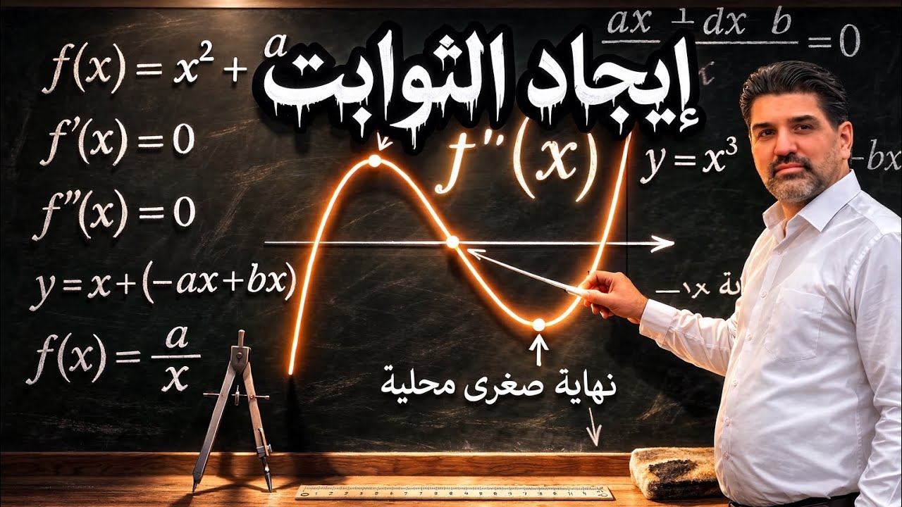 تكملة إيجاد الثوابت – الفخ الذي يسقط فيه أغلب طلاب السادس العلمي 😱 2026_تطبيقات التفاضل_المحاضرة_5