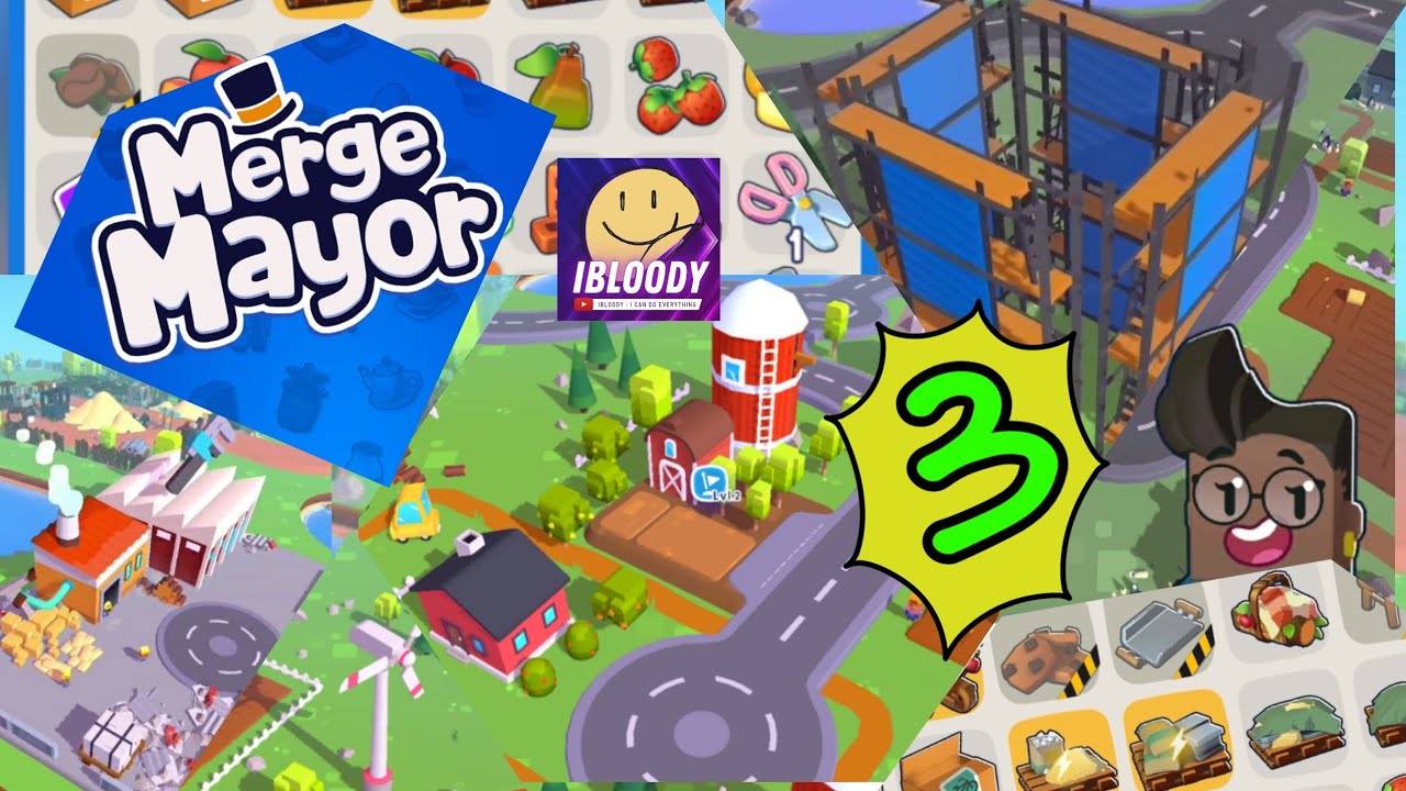 🔨 [ Merge Mayor ] - Gameplay Walkthrough Part 3 - Funny games for Android & iOS