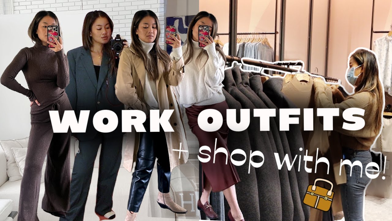 WHAT TO WEAR TO WORK + shop with me at aritzia!