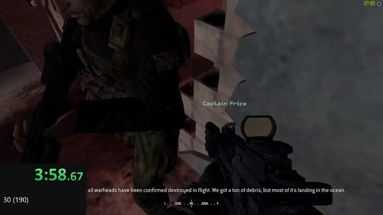 CoD 4 - No Fighting In The War Room Veteran World Record 5:57.61