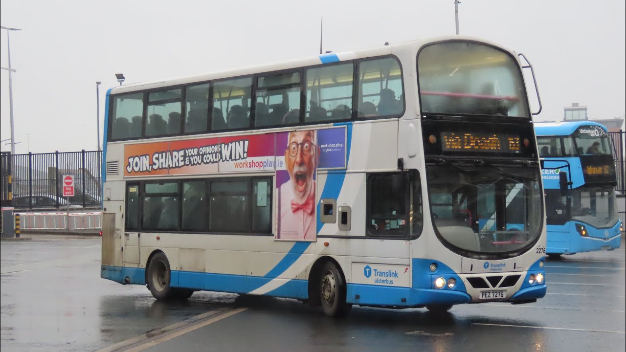 Ride on Translink Ulsterbus Volvo B9TL G1 2276 on the 653b