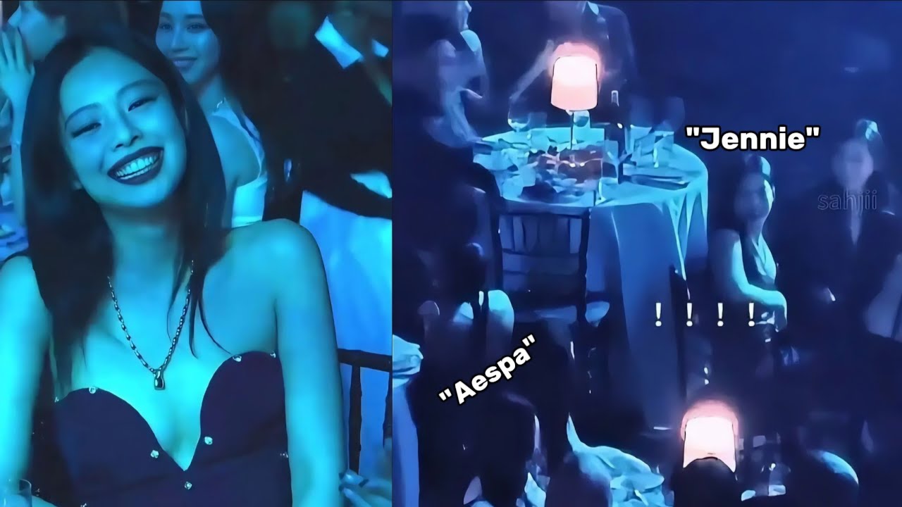 JENNIE and AESPA interaction at the Billboard Women Award