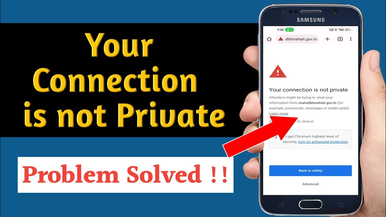 Your Connection is Not Private | How to fix your connection is not private