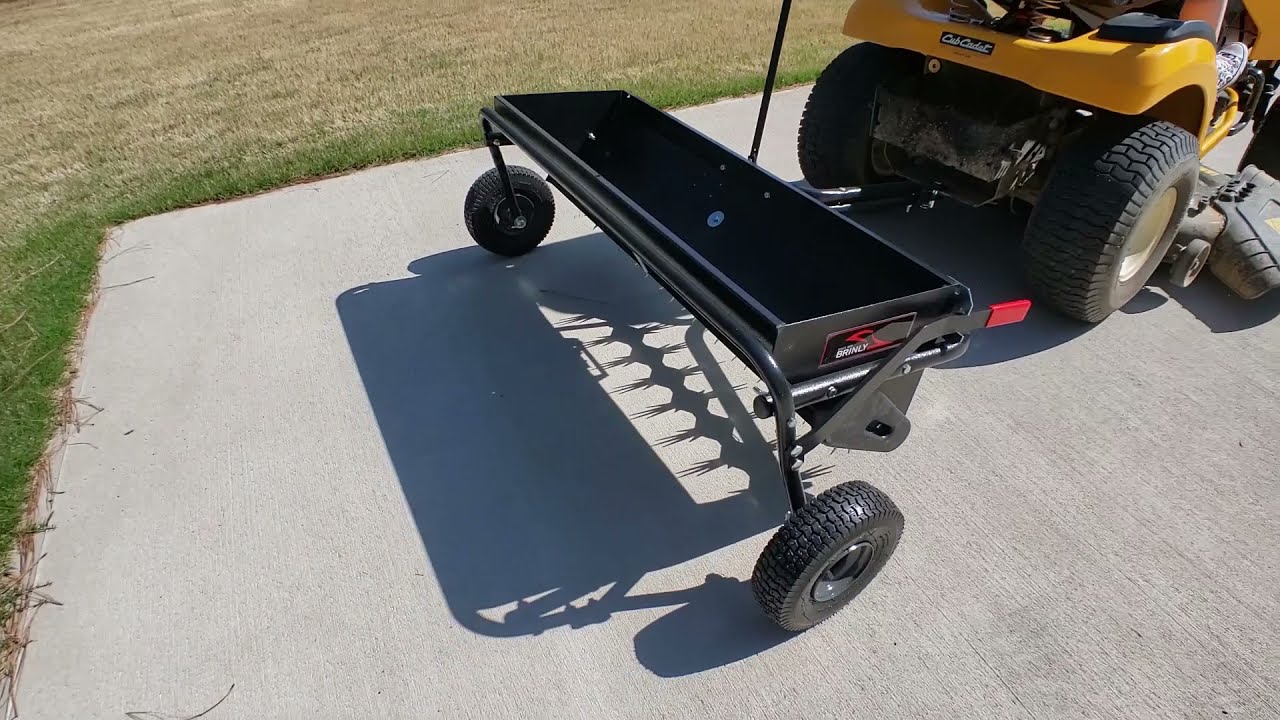 Using the Brinly Hardy Tow Behind Aerator Spreader