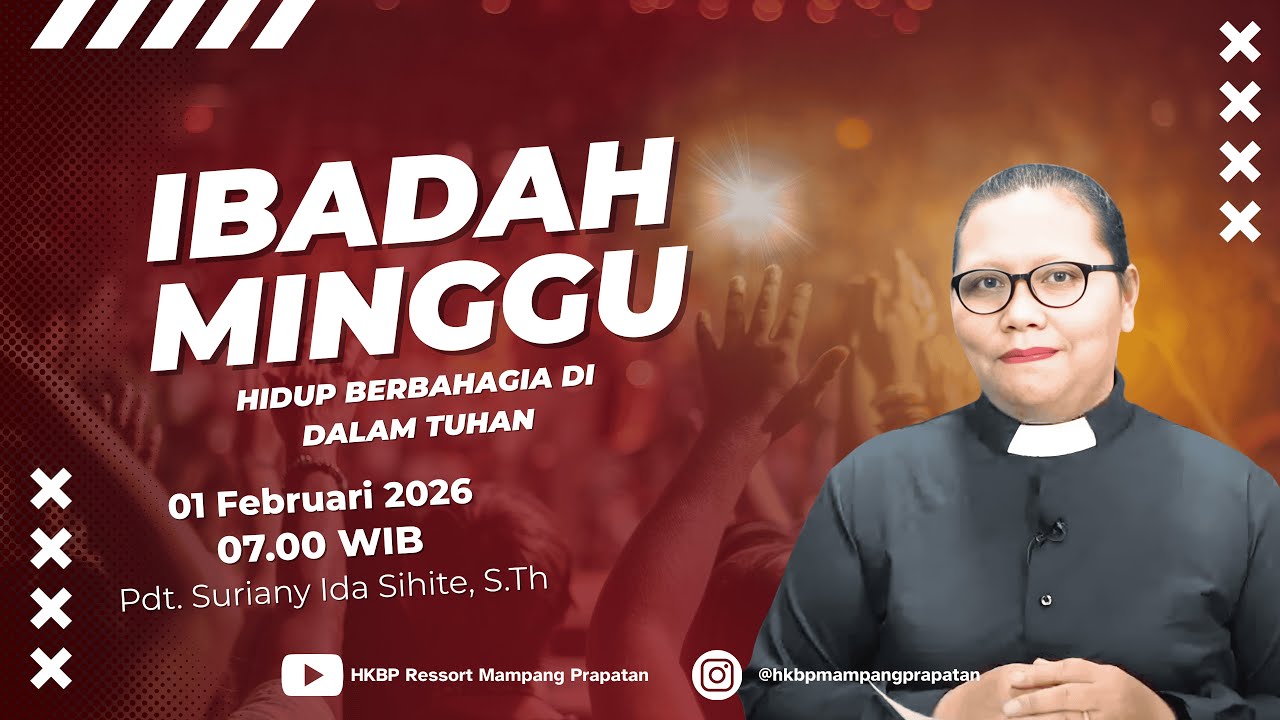 Ibadah Minggu Pagi HKBP Mampang | Minggu 01-02-2026 | Bahasa Indonesia | Pukul 07.00 WIB