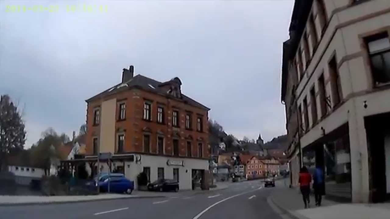 D: Kulmbach. Landkreis Kulmbach. Fahrt durch die Innenstadt. März 2014
