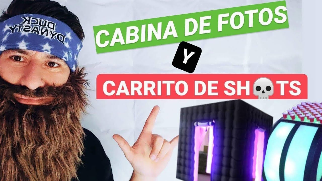 Te muestro nuestra CABINA DE FOTOS Y CARRITO DE SHOTS / SONIDO DJ