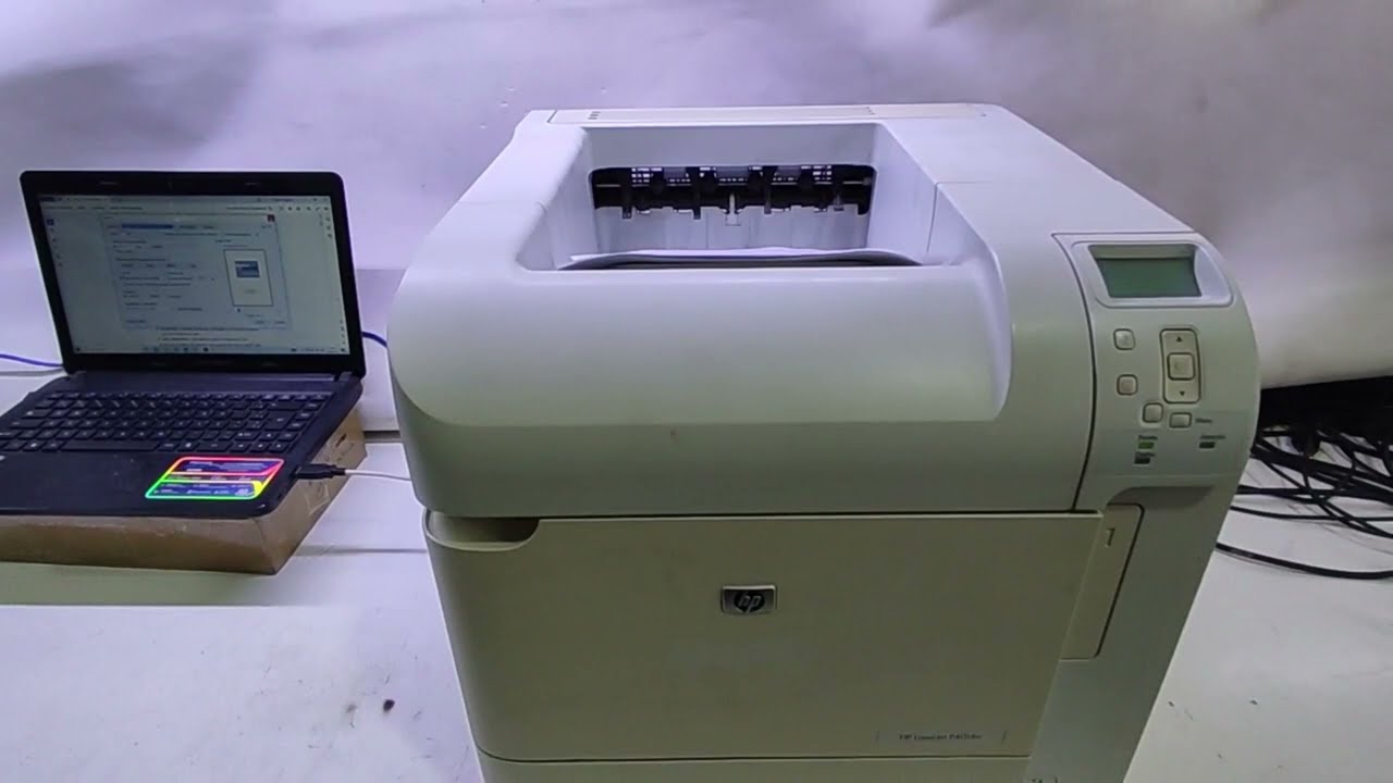 Como fazer a instalação da impressora HP LASERJET P4014N na rede - identificação do IP DHCP .